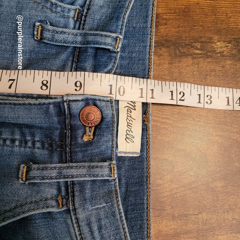 Madewell Jeans Size 28 Skinny 9" Mid Rise Stinson Wash M4233 Stretch Denim - Picture 10 of 13
